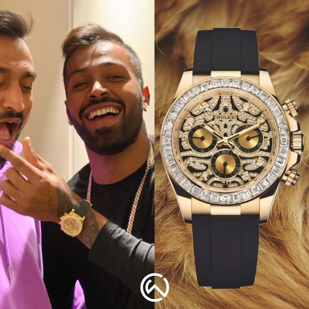 Role_x Daytona Eye of Tiger Gold Diamond Watch (with og box)