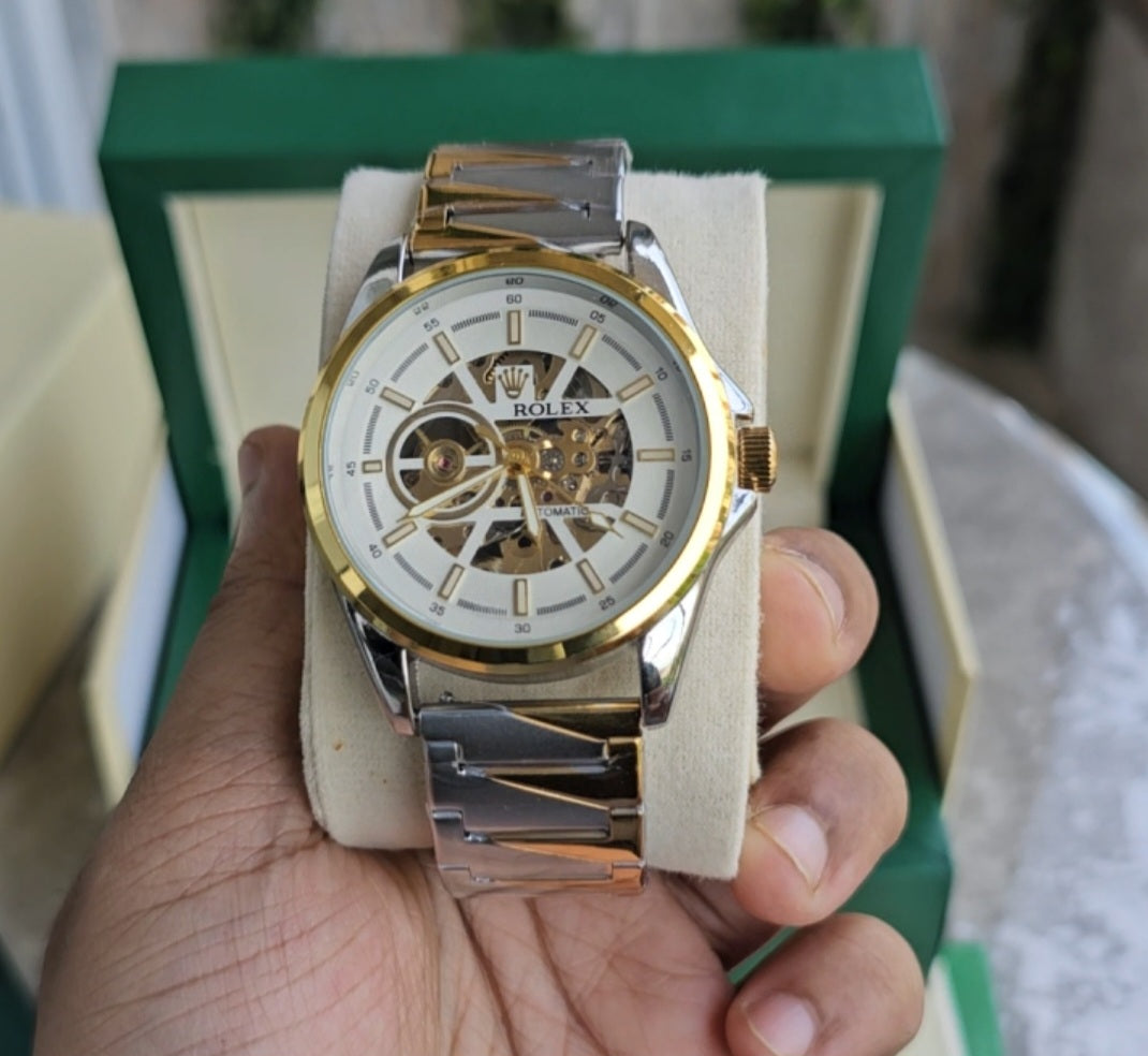 Role_x Dualtone Automatic Open Back Metal Watch