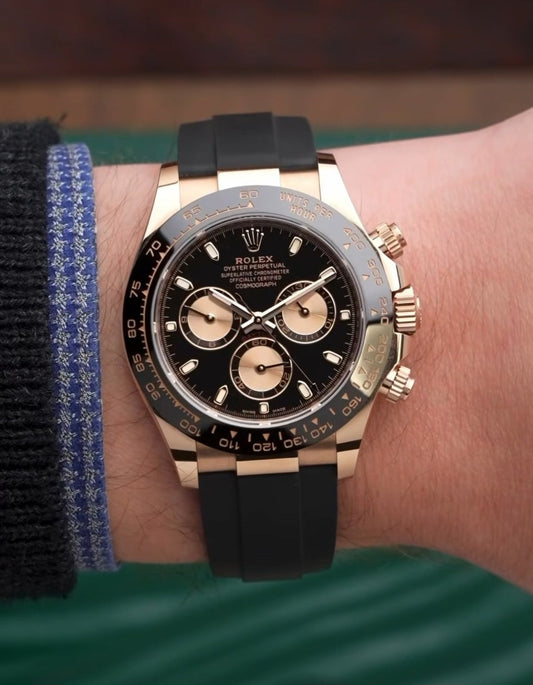 Role_x Chronograph Daytona Rosegold with fiber belt (with og box)