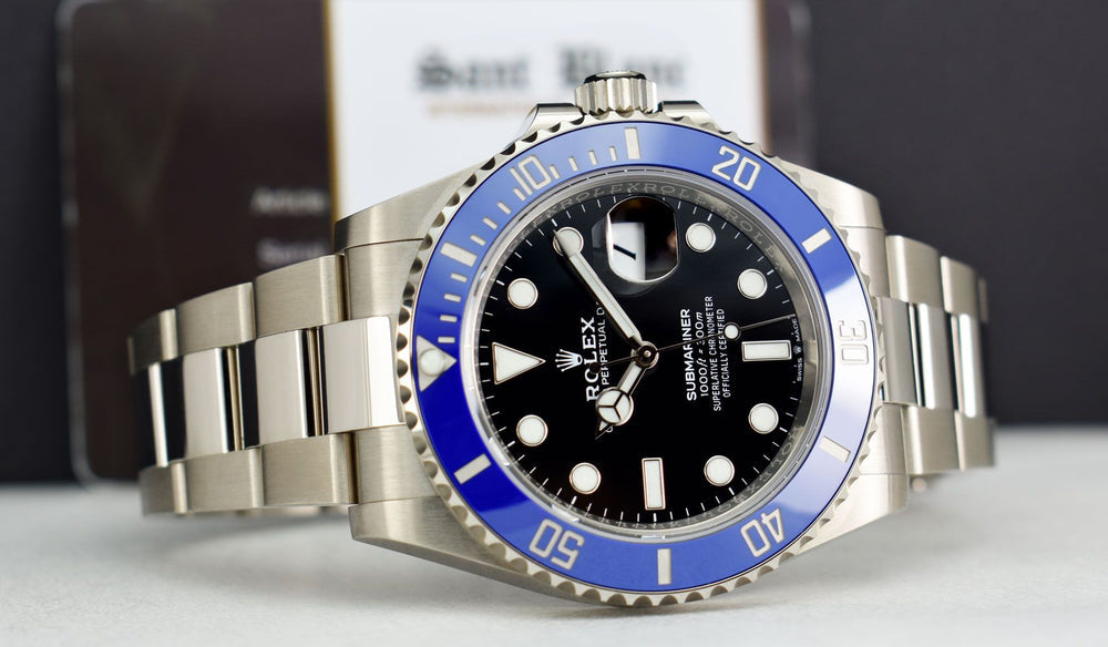 Role_x Submariner Silver Blue Metal Watch (with og box)